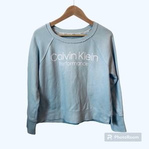 Calvin Klein Performance Crewneck Sweatshirt Women’s Size Medium Baby Blue